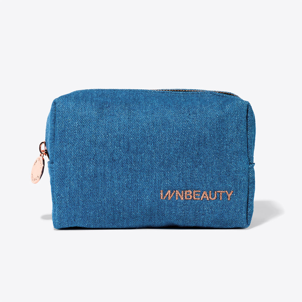 Denim cosmetic bag online