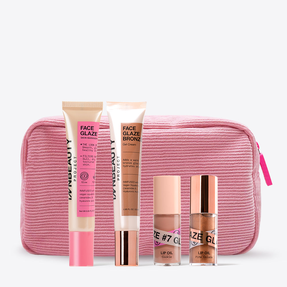 Latte Makeup Kit - 2 Lip Glazes, Face Glaze, & Face Glaze Bronze