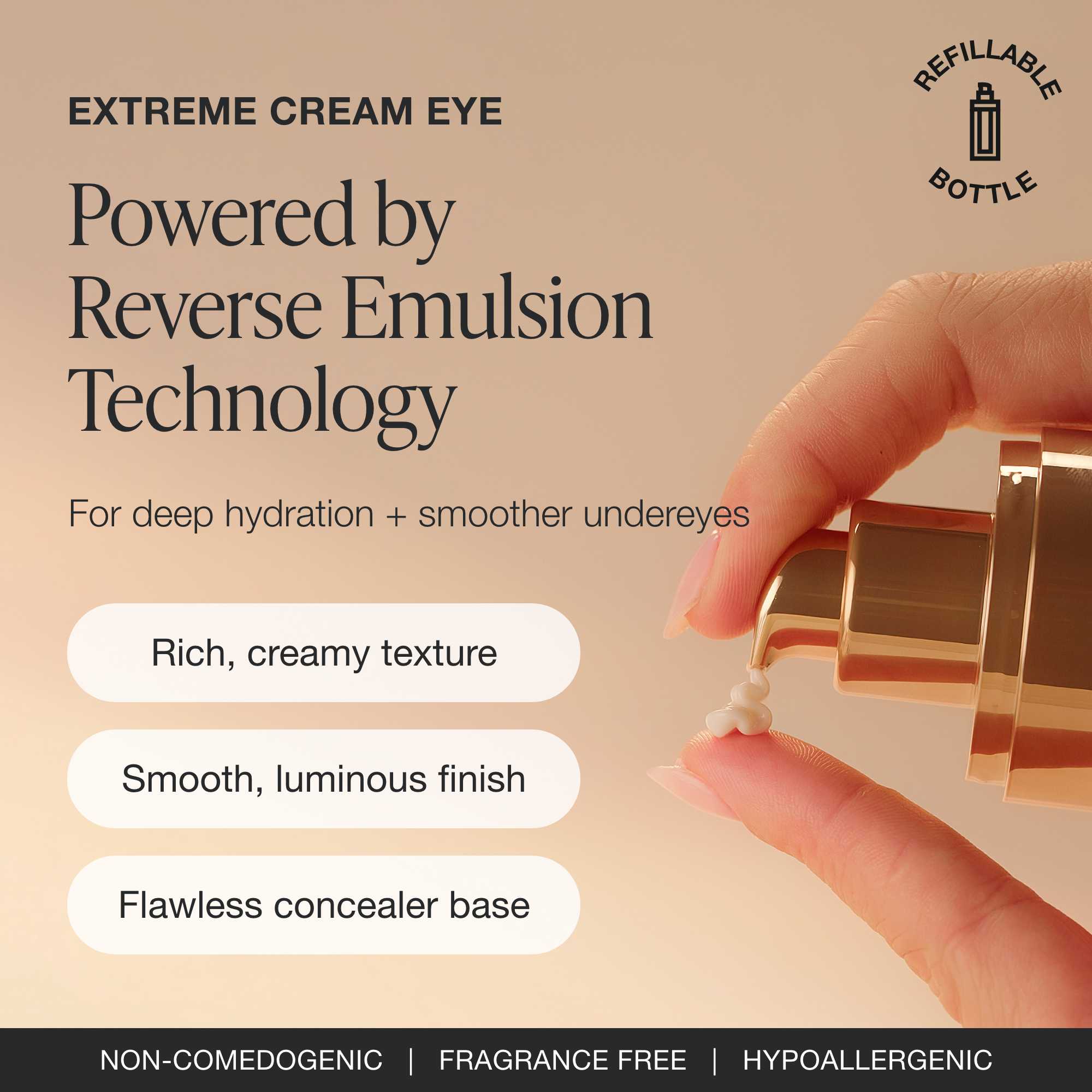 Extreme Cream Eye | Firming Peptide Eye Cream for Wrinkles