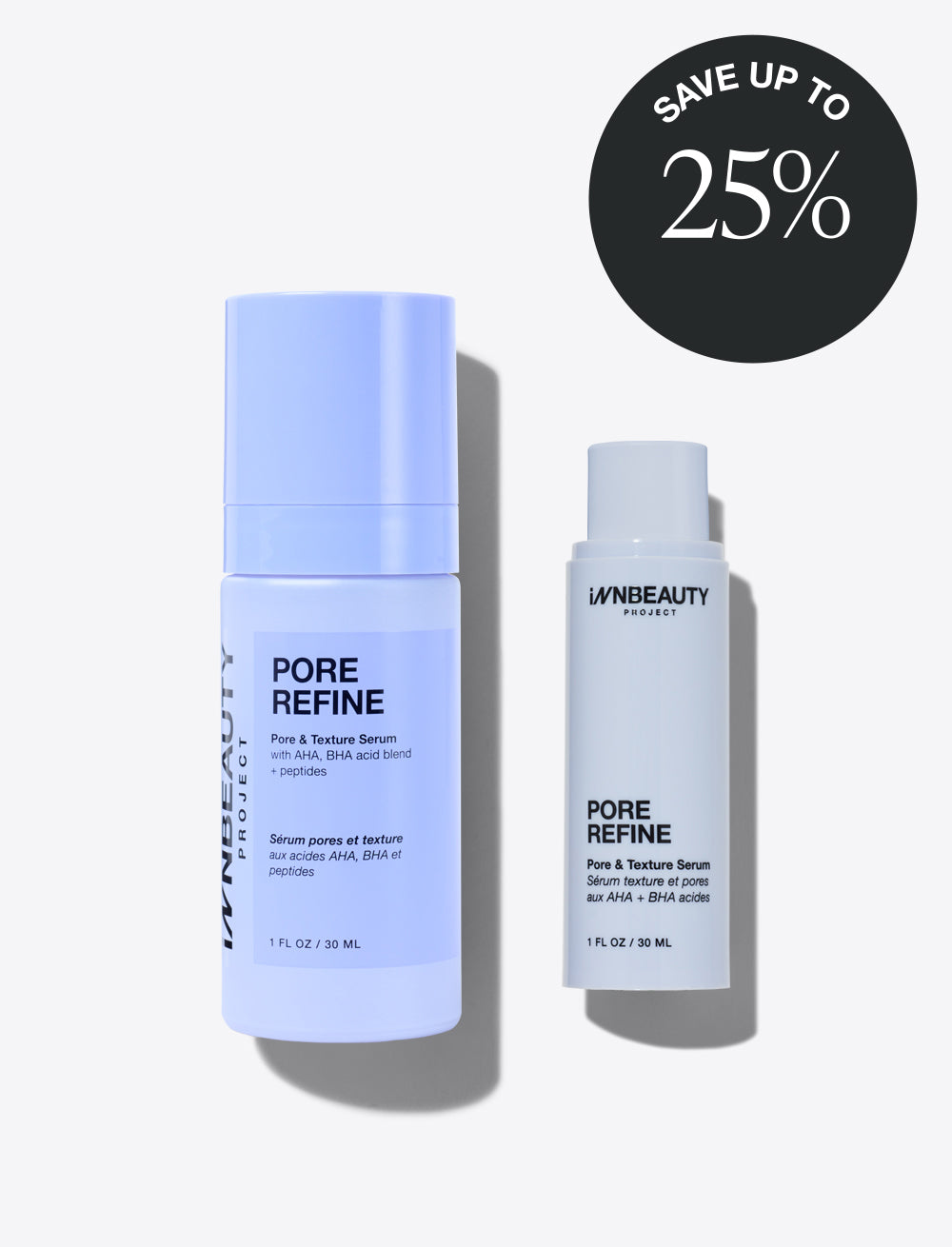 Pore Refine Refill Set | Pore-Minimizing Serum Duo – INNBEAUTY PROJECT