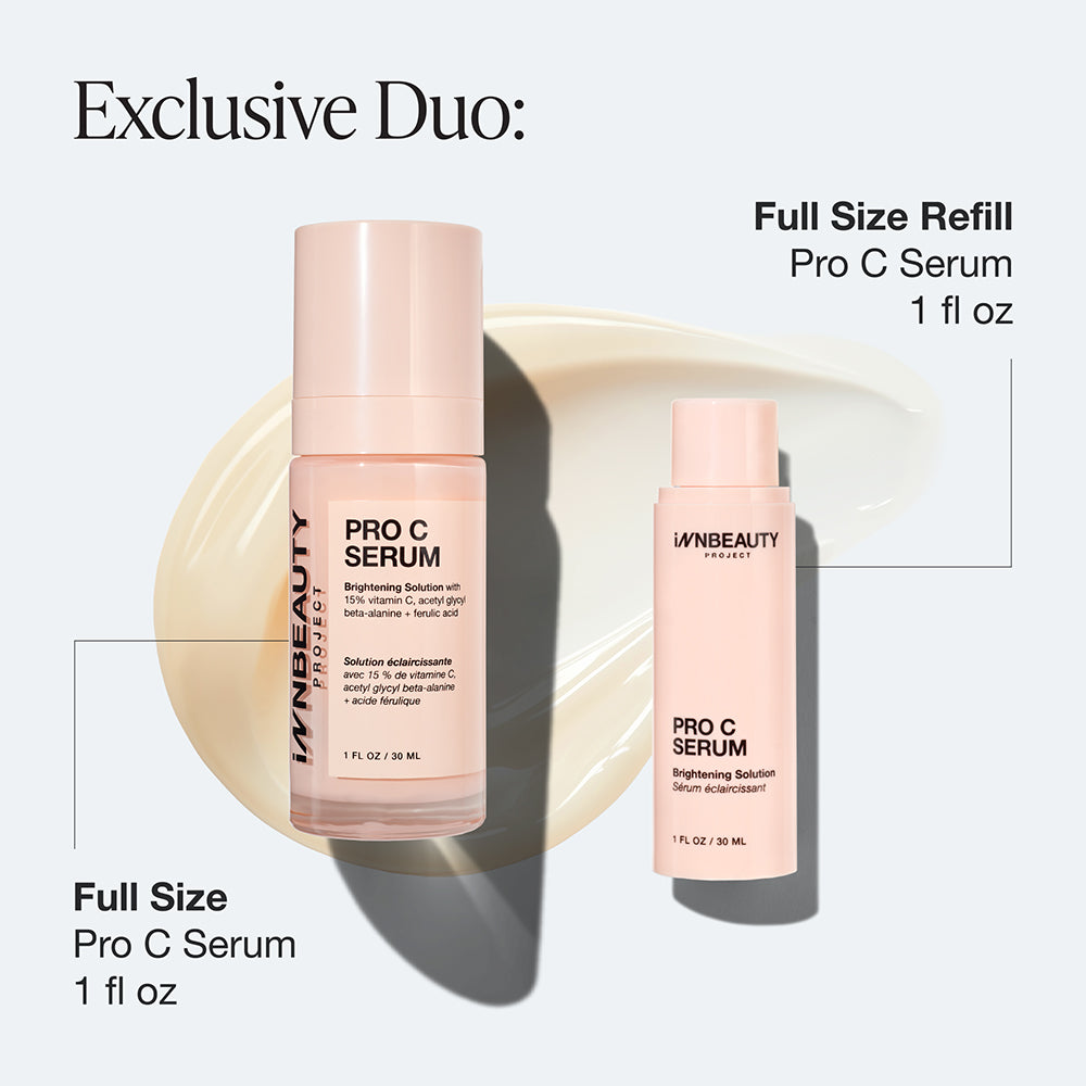 Pro C Serum Refill Set | Vitamin C Brightening Serum Duo